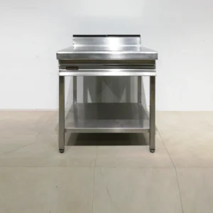 Mesa neutra de acero inoxidable EURAST de 80x90x98cm de gran qualitat i resistencia