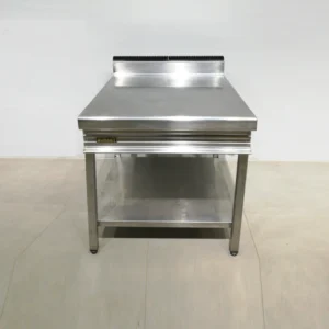 Mesa neutra de acero inoxidable EURAST de 80x90x98cm de gran qualitat i resistencia