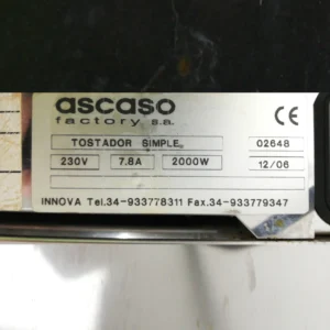 Salamandra ASCASO (48x25x24cm) de dos pisos d'ocasió procedent d'una empresa en tancament