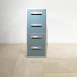 Arxivador d'ocasió 49x64x134cm de 4 calaixos fet de xapa d'acer de gran qualitat i resistència