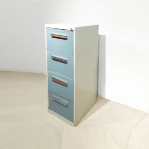 Arxivador d'ocasió 49x64x134cm de 4 calaixos fet de xapa d'acer de gran qualitat i resistència