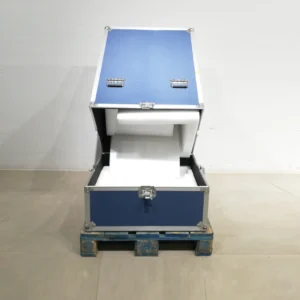 Bagul fly case blau (73x58x113cm) per a transport d'equips delicats, à udio, so, llum…