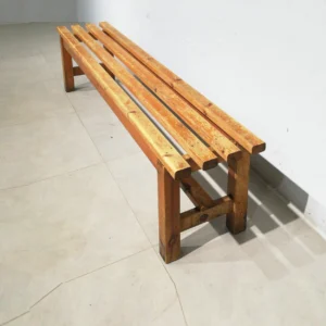 Banc de fusta per a vestidor (182x35x44cm) d'ocasió de gran qualitat i resistència