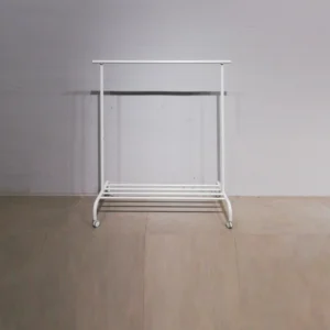 Percheros (100x50x123cm) de tubo de acero con altura regulable