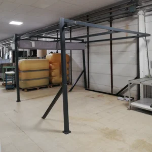 Carpa terrassa amb tendal corredís (360x320x245cm) amb estructura d'acer i tendal de polièster