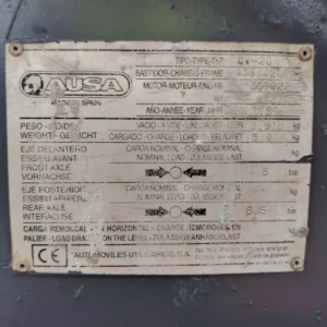 Carretó elevador 4x4 AUSA CV20 DE 330cm d'elevació màxima i motor ISUZU de 3 pistons en venda a cabauoportunitats.com