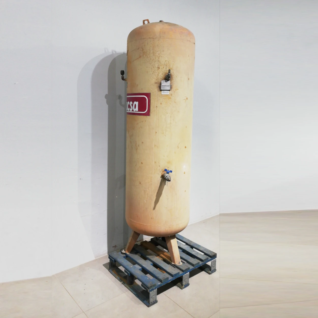 Dipòsit de compressor d'aire SERB.COMPL.L500V (ø57x200cm) de 500 litres