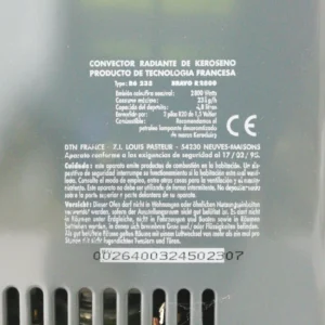 Estufa de querosè d'ocasió BRAVO R2800 perfecta per a escalfar habitacions de mida mitjana