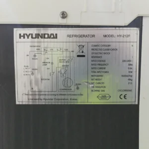 Frigorífico con congelador HYUNDAI HY-212F perfecto tanto para uso doméstico como profesional