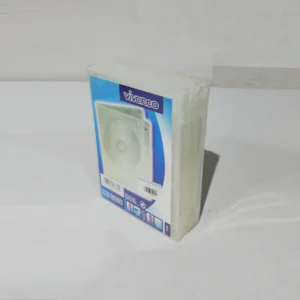 Caja de almacenamiento VIVANCO de plástico transparente para DVD
