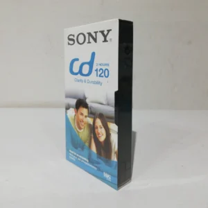 Videocasset SONY verge (en blanc) amb una durada de 120 minuts (2 hores)