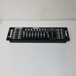 Controlador d'il·luminació DJ DMX-512 amb 192 canals DMX i 12 escàners de 16 canals cadascun