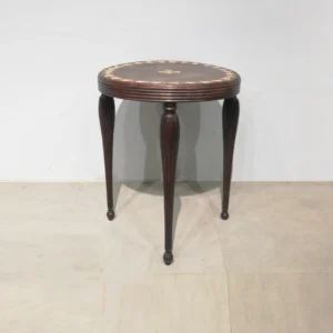 Taula auxiliar rodona de fusta (ø42x62cm) perfecta tant per a ús domèstic com professional