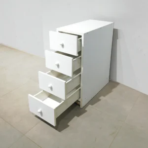 Cajonera de ocasión 30x62x76cm hecha de melamina con 4 cajones