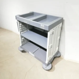 Carro auxiliar multiusos TTS 87x55x107cm de plàstic amb 3 prestatges