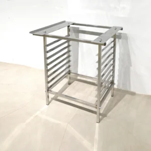 Base per a forn fet d'acer inoxidable amb espai per a 8 safates 81x66x89cm d'ocasió