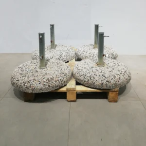 Base de sombrilla de hormigón y granito de ø55x45cm de ocasión