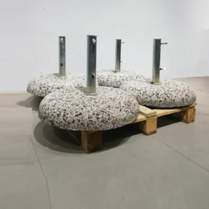 Base de sombrilla de hormigón y granito de ø55x45cm de ocasión