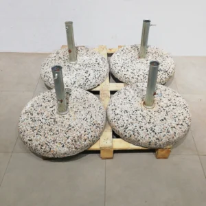 Base de sombrilla de hormigón y granito de ø55x45cm de ocasión