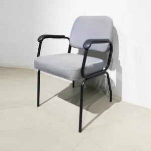 Cadira d'oficina confident 53x49x81cm d'estructura metà l·lica i encoixinat gris