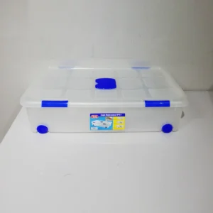 Caja de almacenamiento PLASTIC FORTE 30 litros de plástico con ruedas