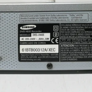 Reproductor de DVD SAMSUNG DVD-H40E de segunda mano en buenas condiciones