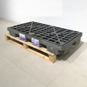 Cubeta per a l'emmagatzematge de bidons de 125x62x14cm amb reixa extraïble de polietilè