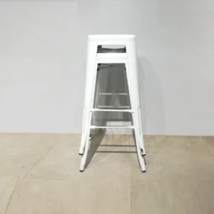Taburete alto apilable tipo TOLIX 42X42X76cm de segunda mano