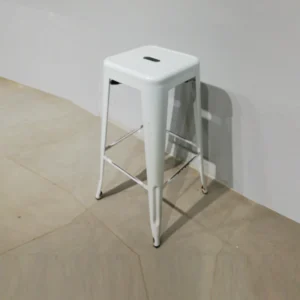 Taburete alto apilable tipo TOLIX 42X42X76cm de segunda mano