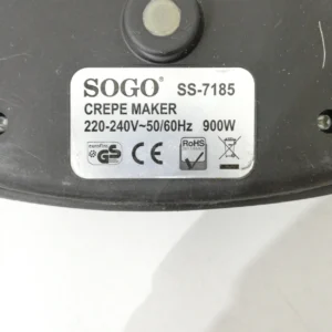 Crepera elèctrica SOGO SS-7185 d'ocasió en venda per desús perfecta per a ús domèstic