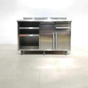 Moble per a cafetera d'acer inoxidable de 150x62x109cm de segona mà