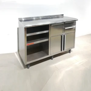 Moble per a cafetera d'acer inoxidable de 150x62x109cm de segona mà
