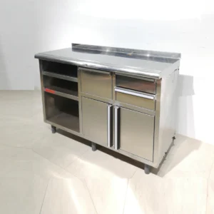 Moble per a cafetera d'acer inoxidable de 150x62x109cm de segona mà