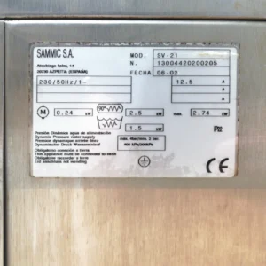 Rentavasos d'ocasió SAMMIC SV-21 procedent d'una empresa en tancament
