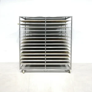 Carro de pastisseria d'acer inoxidable amb 15 nivells de 161x66x175cm