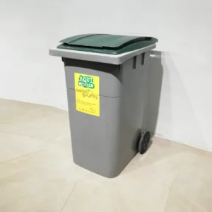 Cubell per a brossa e plà stic amb rodes de 240 litres 58x72x109cm de gran qualitat